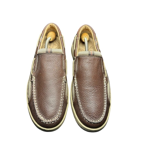 Bass Baron III Boat Shoes Men\'s Size 11.5 M - Dark Brown Leather Mesh main image 3